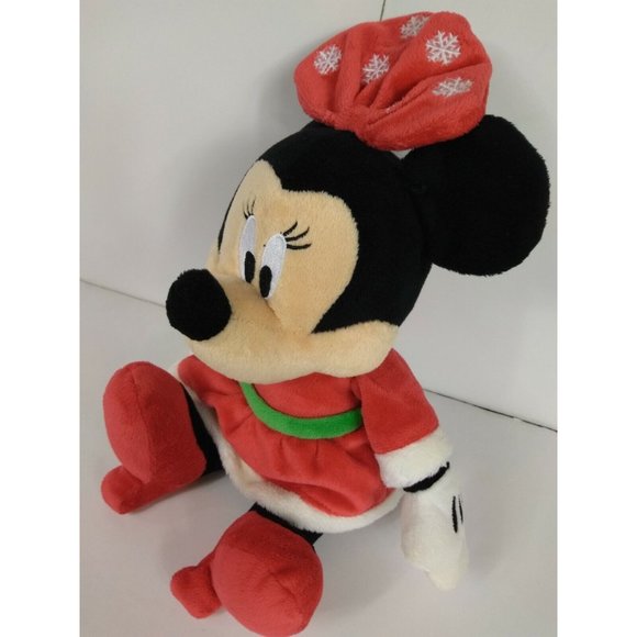Disney Christmas Mickey Minnie Mouse Mr/Mrs Santa Claus Stuffed Plushie Toy SET - Picture 6 of 12